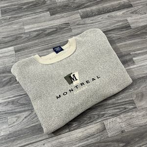 Vintage Montreal Canada Crewneck Sweatshirt Gray Men’s Small S/P Embroidered